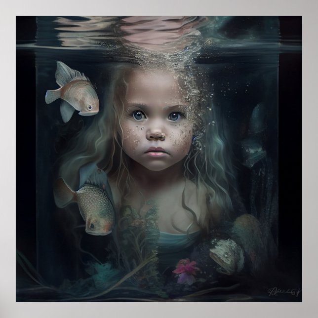 Mermaid-Poster Poster (Vorne)