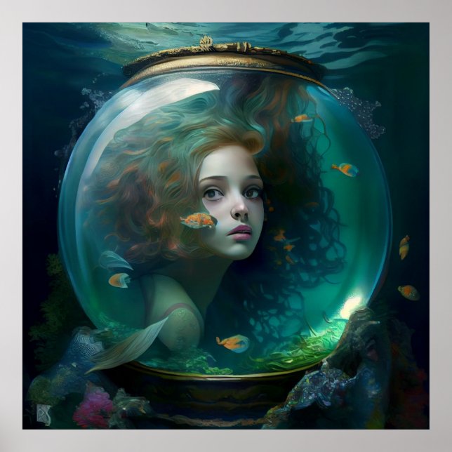 Mermaid-Poster Poster (Vorne)