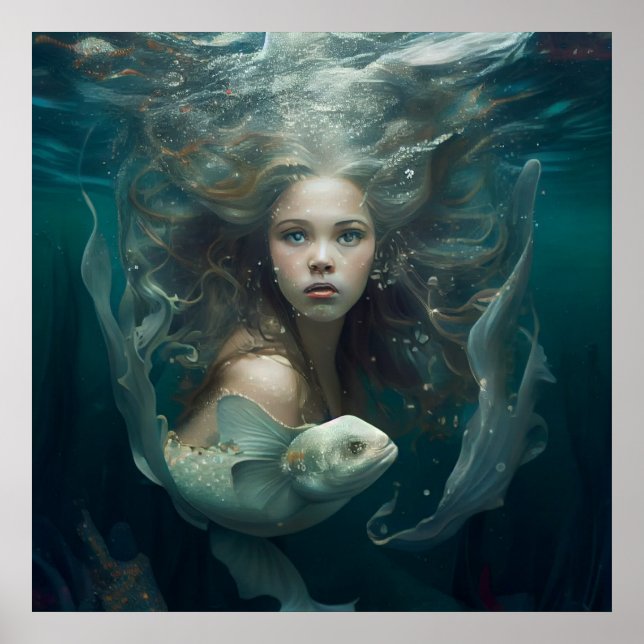 Mermaid-Poster Poster (Vorne)