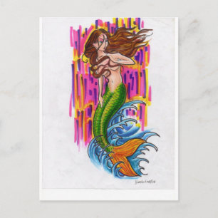 Mermaid Postkarte