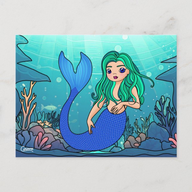 Mermaid - Postkarte (Vorderseite)