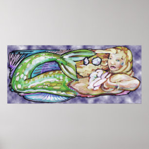 Mermaid Print Poster