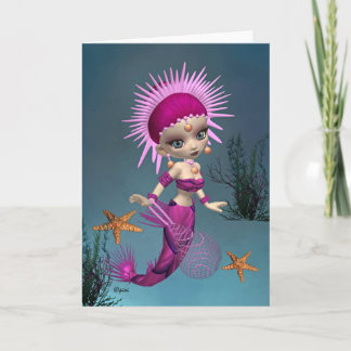 Mermaid Queen Greeting Card Karte