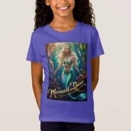 Mermaid Queen Underwater Art T-Shirt Girl