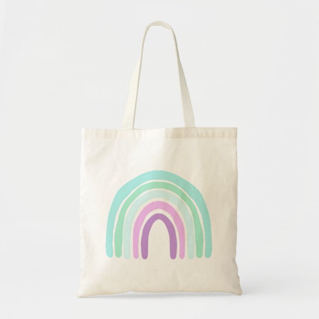 Mermaid Rainbow Tote Bag Tragetasche (Vorne)