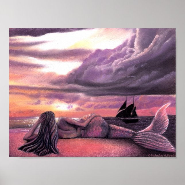 Mermaid Rendezvous 8,5 x 11 Poster (Vorne)