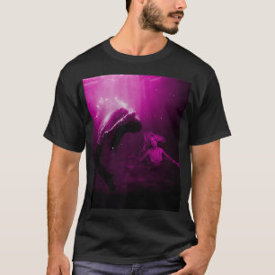 Mermaid Rette ertrinkendes Opfer in Fuchsia Pink U T-Shirt