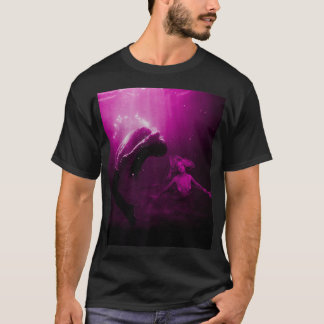 Mermaid Rette ertrinkendes Opfer in Fuchsia Pink U T-Shirt
