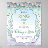 Mermaid Ring Game Wedding oder Bride Brautparty