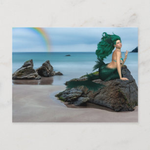 Mermaid Rock Beach Landschaft Postkarte