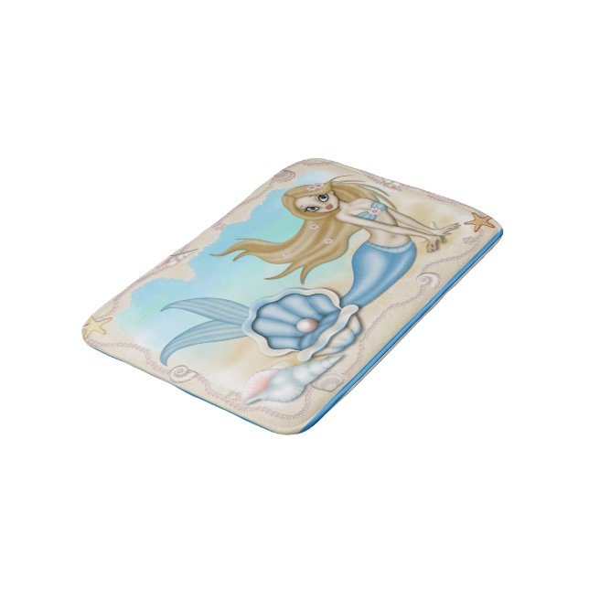 Mermaid Rug Mat Wohngestaltung Badematte (Schrägansicht)