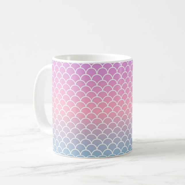 Mermaid Scale Fantasy Tasse (Vorderseite Links)