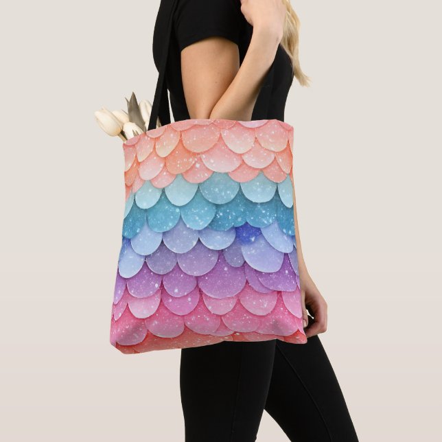 Mermaid Scale farbenfrohe Muster (Von Nahem)