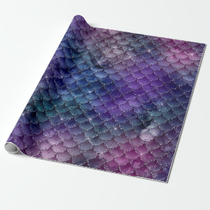 Mermaid Scale Jewel Tone Wrapping Paper Geschenkpapier