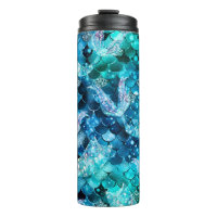 Mermaid Scales Blue Glitzer