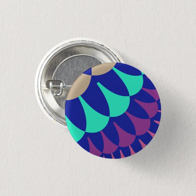 Mermaid Scales Button (Vorne & Hinten)