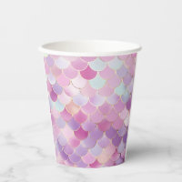 Mermaid Scales Geburtstagsparty Papier Cup
