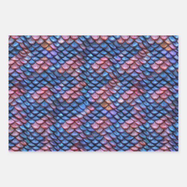 Mermaid Scales Geschenkpapier Set (Vorderseite)