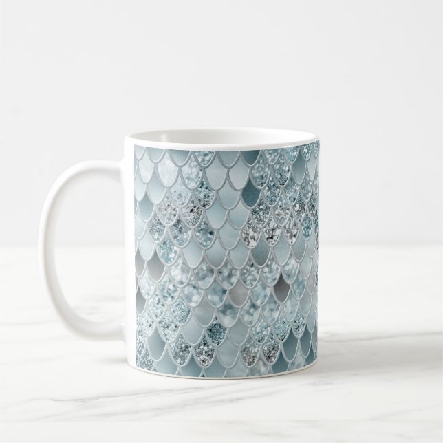 Mermaid Scales Glam #13 (Imitate Glitzer) #decor # Kaffeetasse (Links)
