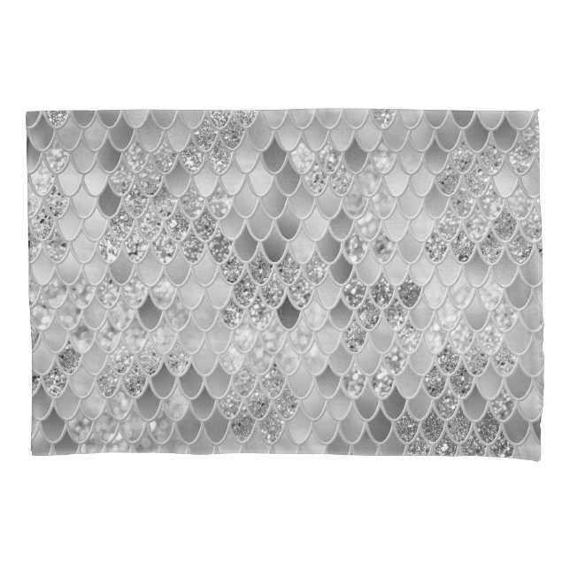 Mermaid Scales Glam #16 (Imitate Glitzer) #decor # Kissenbezug (Vorderseite)
