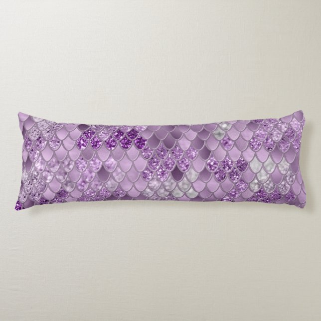 Mermaid Scales Glam #18 (nur Foto des Glitzer) Seitenschläferkissen (Vorderseite)