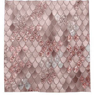Mermaid Scales Glam #5 (Imitate Glitzer) #decor #a Duschvorhang