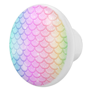 Mermaid Scales Keramik Cabinet Knob Keramikknauf