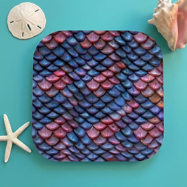 Mermaid Scales Pappteller (Von Creator hochgeladen)