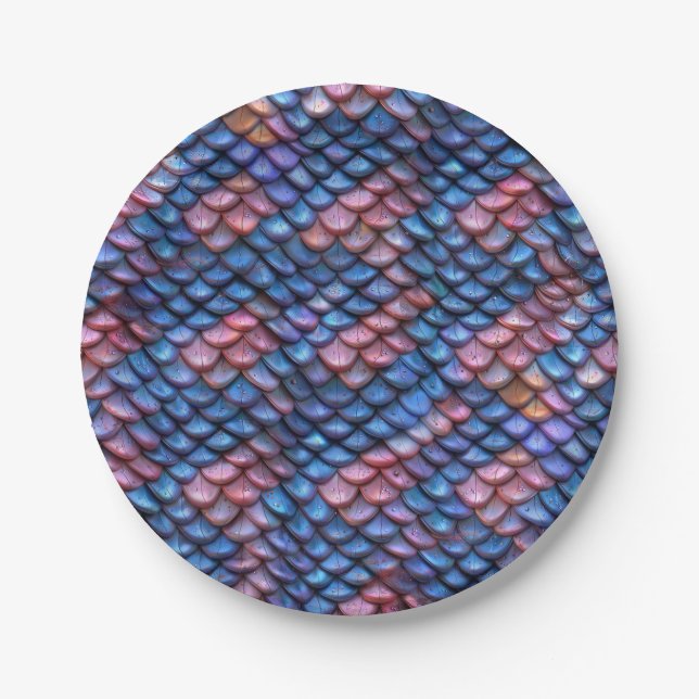 Mermaid Scales Pappteller (Vorderseite)