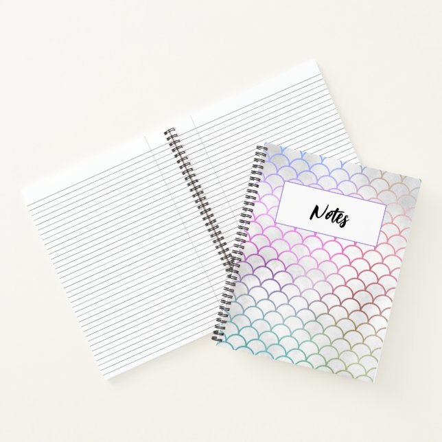 Mermaid Scales School Notebook Notizbuch (Innenseite)