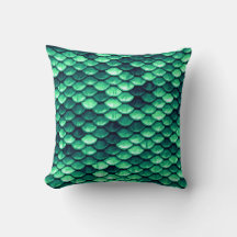 Mermaid Scales Throw Kissen