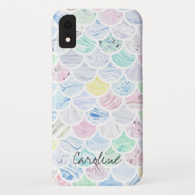 Mermaid Scallop-Muster Case-Mate iPhone Hülle (Rückseite)