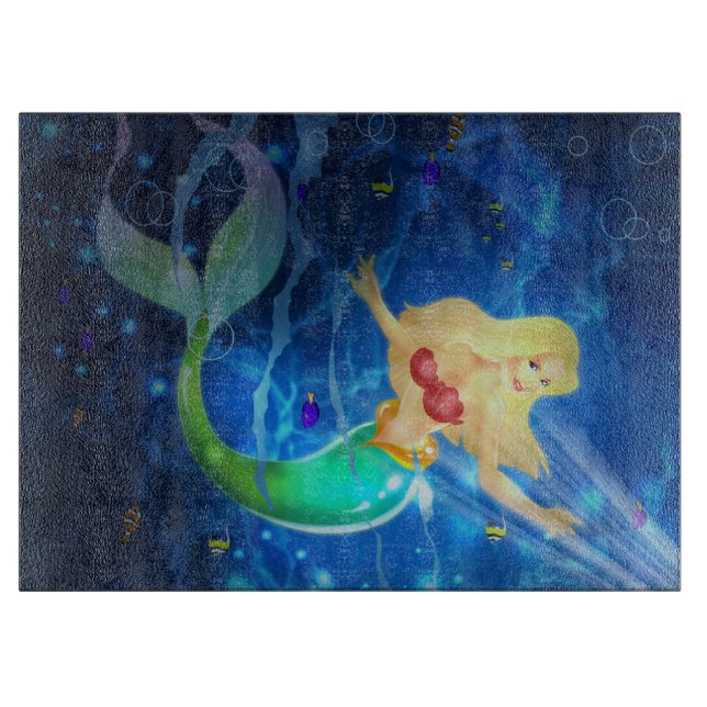 Mermaid Schneidebrett (Vorderseite)
