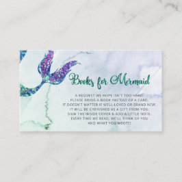 Mermaid Schwanz Baby Showbuchanfrage Begleitkarte