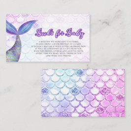 Mermaid Schwanz Baby Showbuchanfrage Begleitkarte