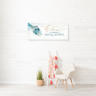 Mermaid Schwanz Brautparty Willkommen Banner