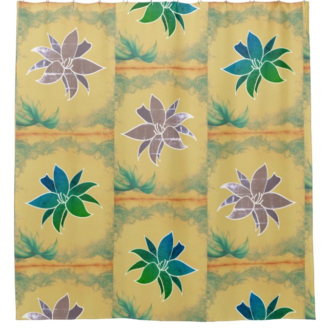 Mermaid Schwanz Duschvorhang (Vorderseite)