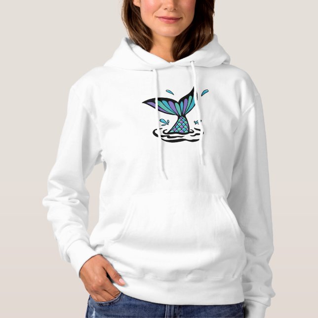 Mermaid Schwanz Hoodie (Vorderseite)