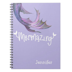 Mermaid Schwanz Mermazing Personalisiert Notizblock
