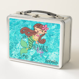 Mermaid Sea Life Metall Brotdose