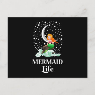 Mermaid Sea Mermaids Girl Postkarte