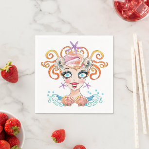 Mermaid Sea Nymph Serviette