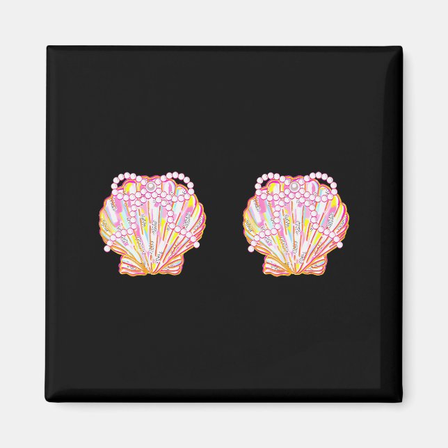 Mermaid Sea Shell Bra Costume For Girl And Women  Magnet (Vorne)