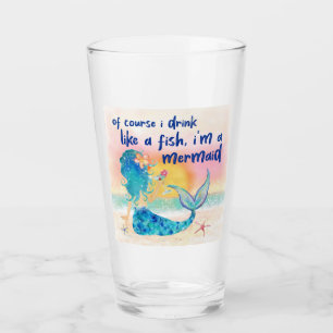 Mermaid Sea   Trinken Sie wie ein Fisch Tropical B Glas