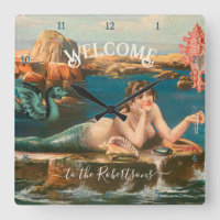 Mermaid Seashore Muscheln Sea Vintag Beach House