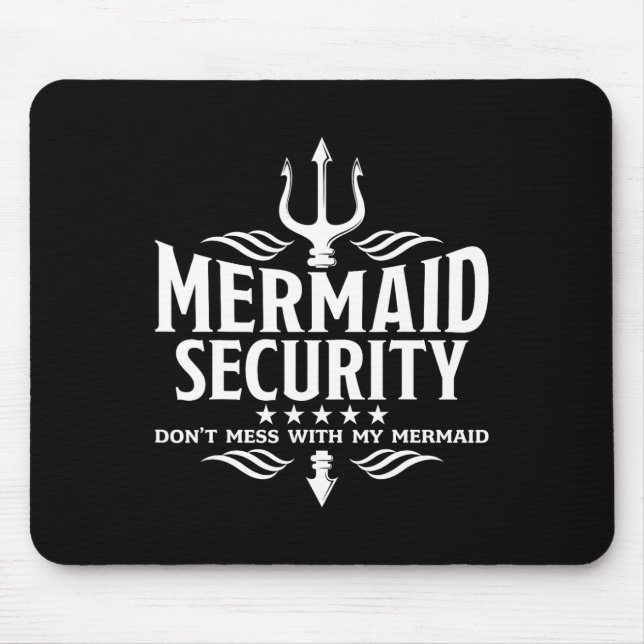 Mermaid Security Family Geburtstagskasten Mousepad (Vorne)