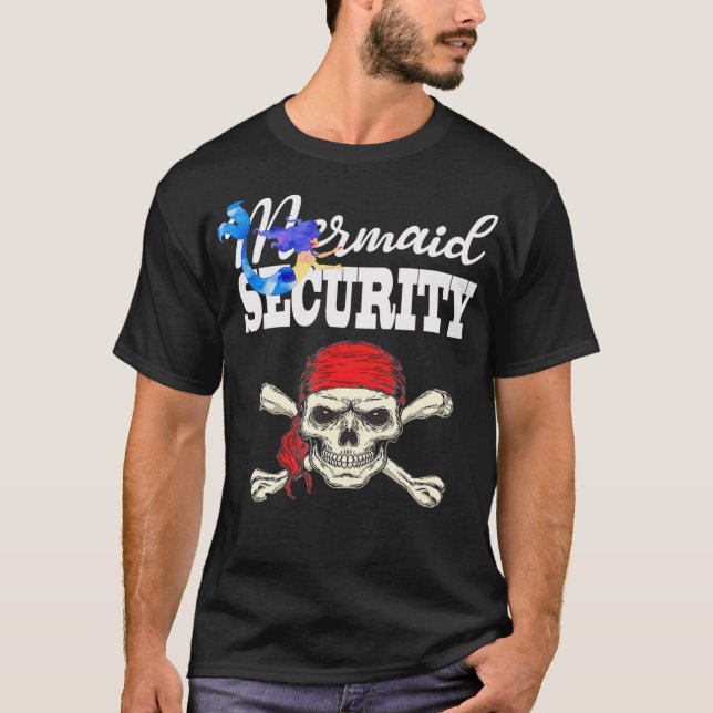 Mermaid Security Pirate Boys Pirates Mermaids Par T-Shirt (Vorderseite)