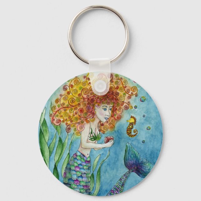 Mermaid - Seepferd Schlüsselanhänger (Vorderseite)