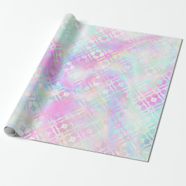 Mermaid Shimmer irrisierend rosa Geschenkpapier