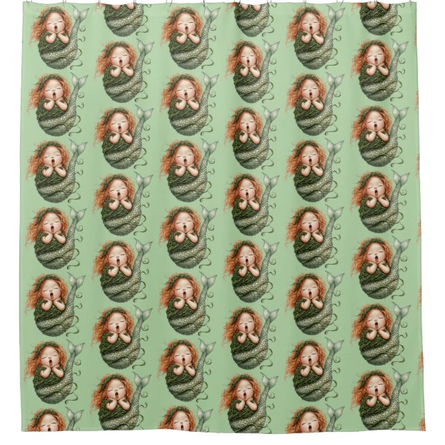 Mermaid Shower Curtain Duschvorhang (Vorderseite)